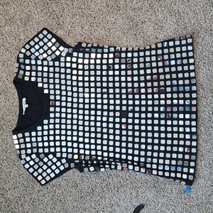 Alice + Olivia sz L (4/6) Sequined Top